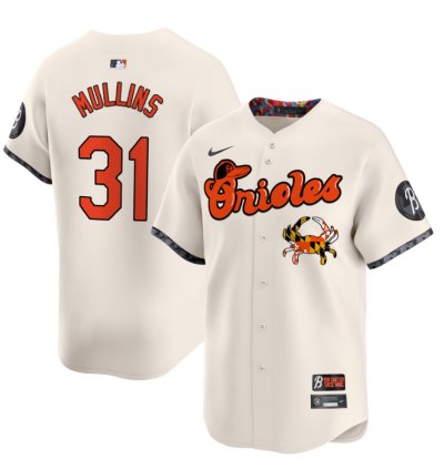 Cedric Mullins Jersey 31 Baltimore Orioles Maryland Blue Crab Vapor Stitched Cream