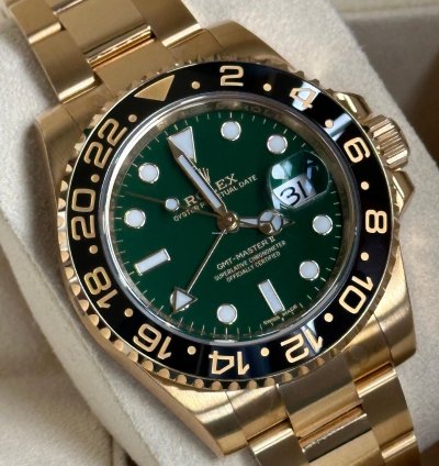 Rolex Gmt-master Ii 116718ln All Stickers Nos Eu 2014 Unworn Chromalight Ungetragen