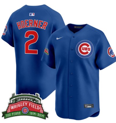 Nico Hoerner Jersey 2 Chicago Cubs Wrigley Field Style Vapor Premier Limited Stitched Royal