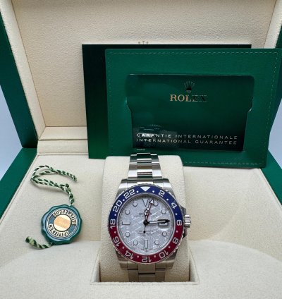 Rolex Gmt-master Ii 116719blro Pepsi Meteorite New 2023