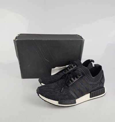 Adidas Primeknit Nmd Runner Wool Black Size 13 5 Brand New