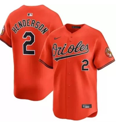 Gunnar Henderson Jersey 2 Baltimore Orioles Orange - All Stitched