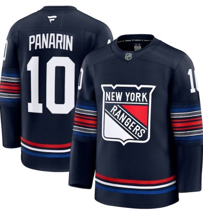 New York Rangers 10 Artemi Panarin Alternate Premium Jersey Navy