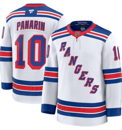 New York Rangers 10 Artemi Panarin Away Premium Jersey White