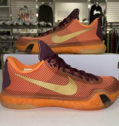 Kobe 10 Silk - Lightly Worn No Box flaw Shown