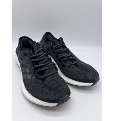 Adidas Pureboost Core Black White Athletic Running Mens Sz 8