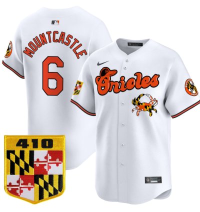 Ryan Mountcastle Jersey 6 Baltimore Orioles 410 Chesapeake Crab Patch Limited Stitched White