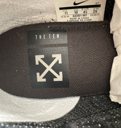 Nike Off-white Air Vapormax The Ten Size 11