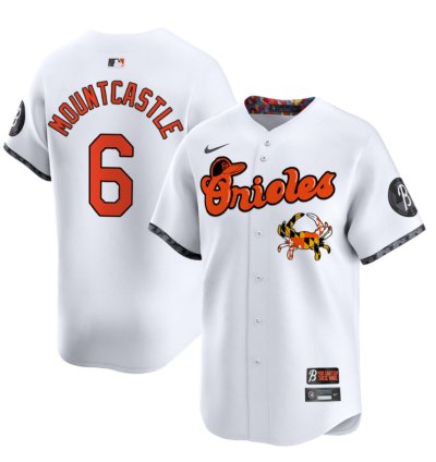 Ryan Mountcastle Jersey 6 Baltimore Orioles Maryland Blue Crab Vapor Stitched White