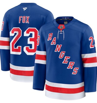 New York Rangers 23 Adam Fox Home Premium Jersey Blue