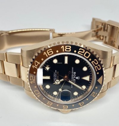 Rolex Gmt-master Ii 126715chnr Full Set Rose Gold