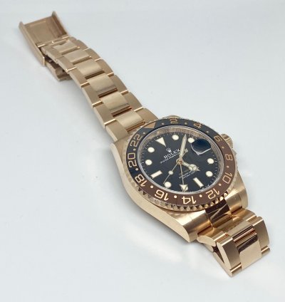 Rolex Gmt-master Ii 126715chnr Full Set Rose Gold
