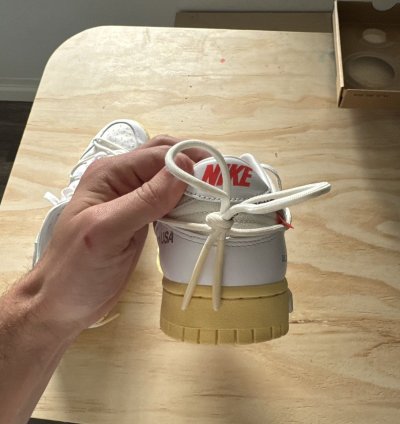Nike Off-white Dunk Low Lot 01 Of 50 Shoes Size 9