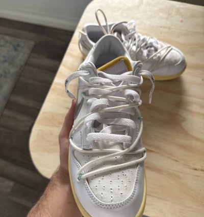 Nike Off-white Dunk Low Lot 01 Of 50 Shoes Size 9