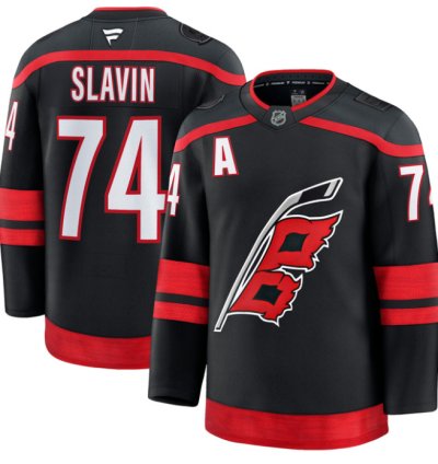 Jaccob Slavin Jersey 74 Carolina Hurricanes Premium All Stitched Black