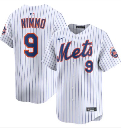 New York Mets 9 Brandon Nimmo Jersey Stitched White Alternate