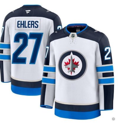 Custom Nikolaj Ehlers Jets Jersey - White All Stitched