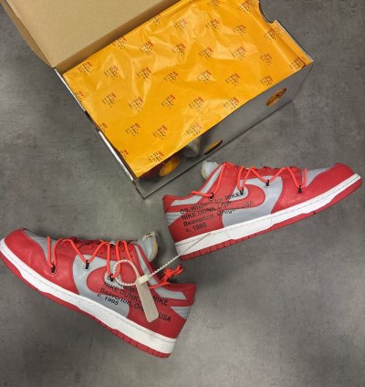 Nike Off-white Dunk Low University Red