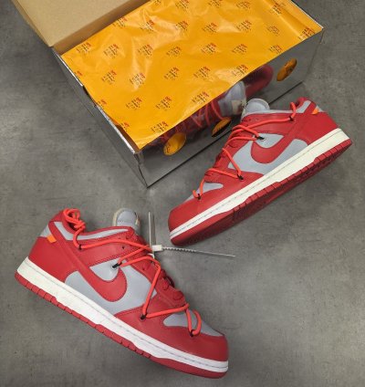 Nike Off-white Dunk Low University Red