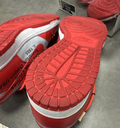Nike Off-white Dunk Low University Red
