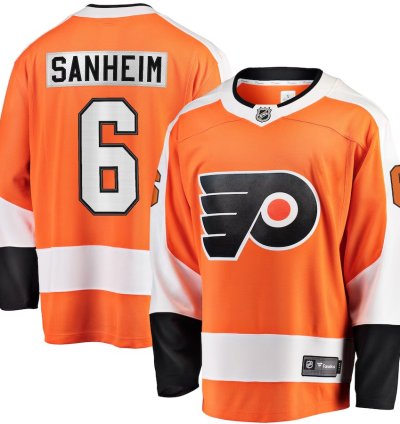 Philadelphia Flyers 6 Travis Sanheim Premier Breakaway Player Jersey Orange