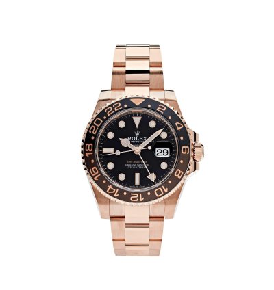 Rolex Gmt-master Ii 126715chnr Root Beer Rose Gold Black Dial 2023