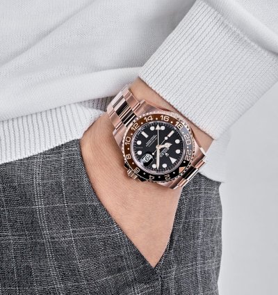 Rolex Gmt-master Ii 126715chnr Root Beer Rose Gold Black Dial 2023