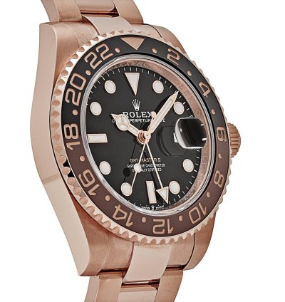 Rolex Gmt-master Ii 126715chnr Root Beer Rose Gold Black Dial 2023