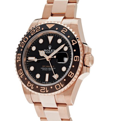 Rolex Gmt-master Ii 126715chnr Root Beer Rose Gold Black Dial 2023