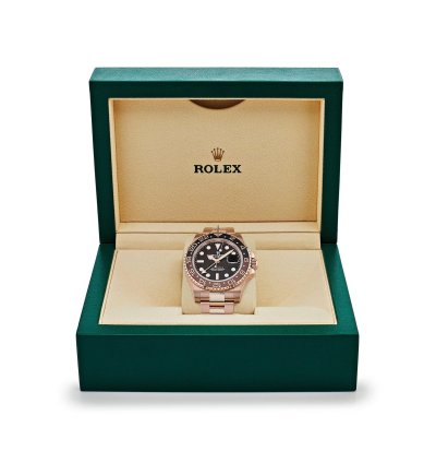 Rolex Gmt-master Ii 126715chnr Root Beer Rose Gold Black Dial 2023