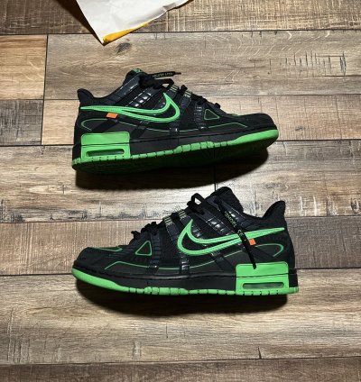 Nike Off-white Rubber Dunk Green Strike