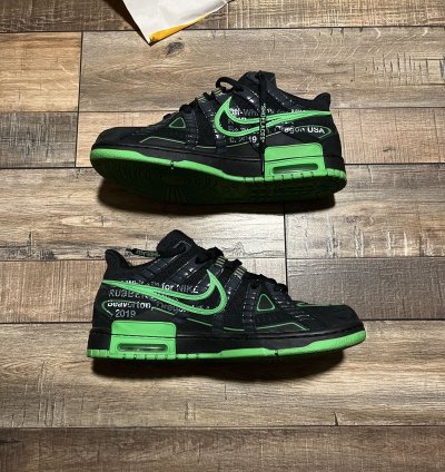 Nike Off-white Rubber Dunk Green Strike