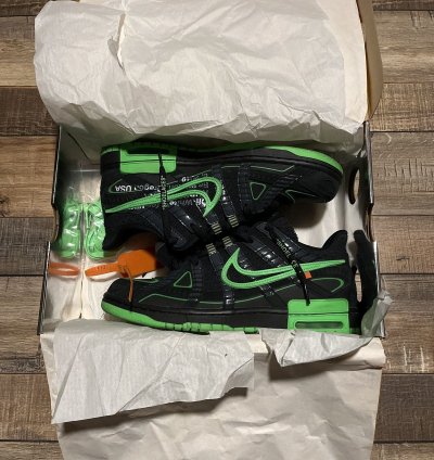 Nike Off-white Rubber Dunk Green Strike