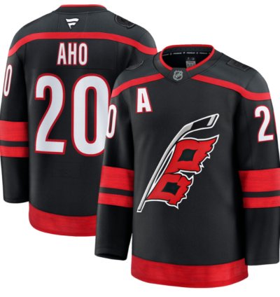 Sebastian Aho Jersey 20 Carolina Hurricanes Premium All Stitched Black