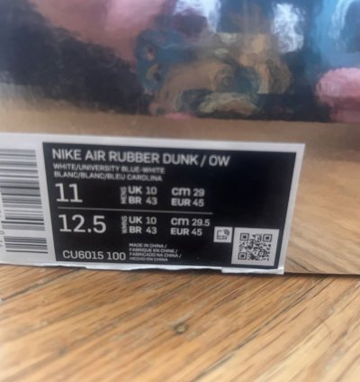 Nike Off-white Rubber University Blue Dunk