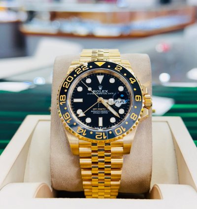 Rolex Gmt-master Ii 126718grnr 18k Yellow Gold Jubilee Bracelet Watch Box Papers Unworn