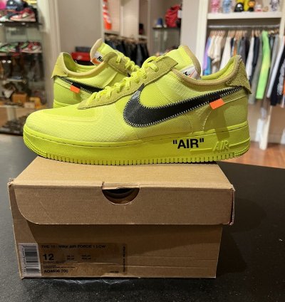 Nike Off-white Volt Air Force One