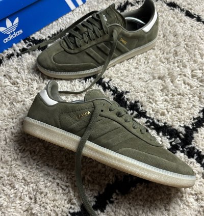 Adidas Samba Og Green Olive Sneakers Vintage