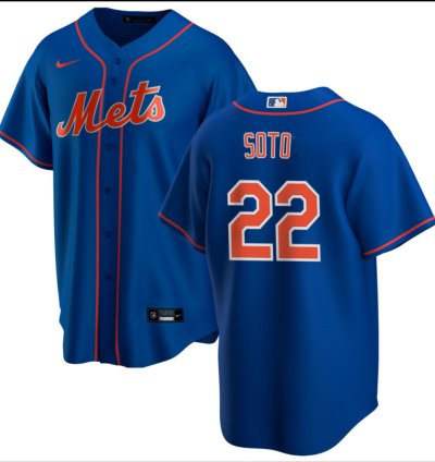 New York Mets 22 Juan Soto Jersey Stitched Blue Alternate