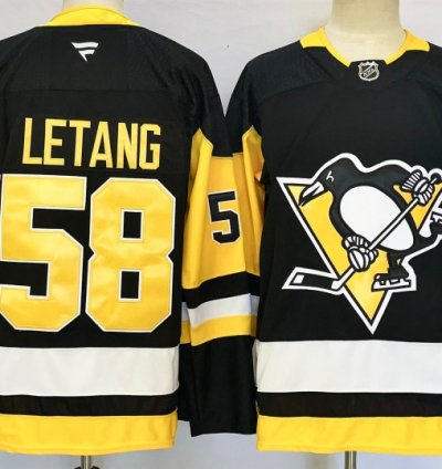 Pittsburgh Penguins 58 Kris Letang Jersey Stitched