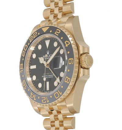 Rolex Gmt-master Ii 126718grnr Automatic Yellow Gold Like New Unworn