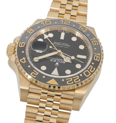 Rolex Gmt-master Ii 126718grnr Automatic Yellow Gold Like New Unworn
