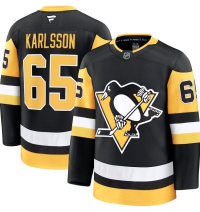 Pittsburgh Penguins 65 Erik Karlsson Home Premium Jersey Black