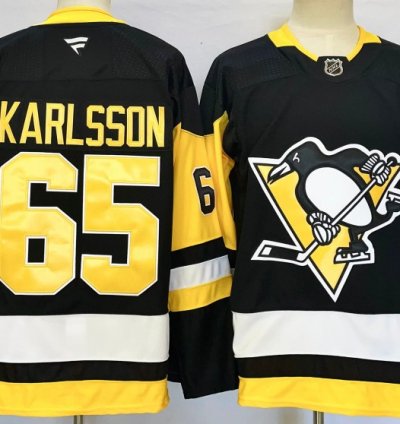 Pittsburgh Penguins 65 Erik Karlsson Jersey Stitched