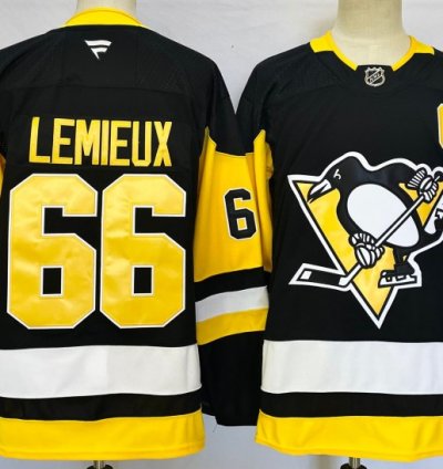 Pittsburgh Penguins 66 Mario Lemieux Jersey Stitched