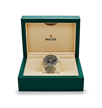 Rolex Gmt-master Ii 126718grnr Yellow Gold Black Dial Jubilee 2024