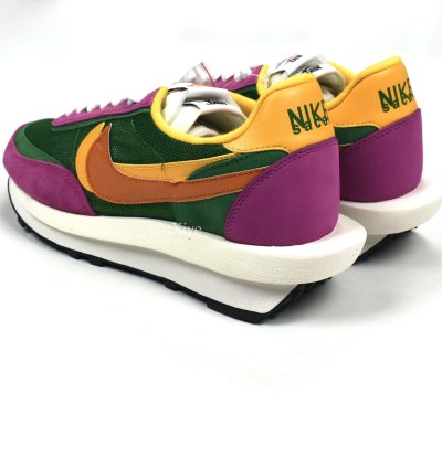 Nike Sacai Ld Waffle Sneakers Pine Green Clay Orange Ds19