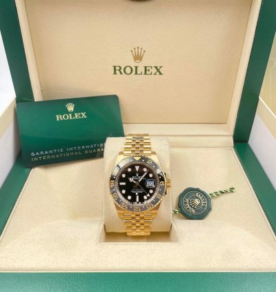 Rolex Gmt-master Ii 126718grnr Yellow Gold Jubilee Bracelet Unworn 2025