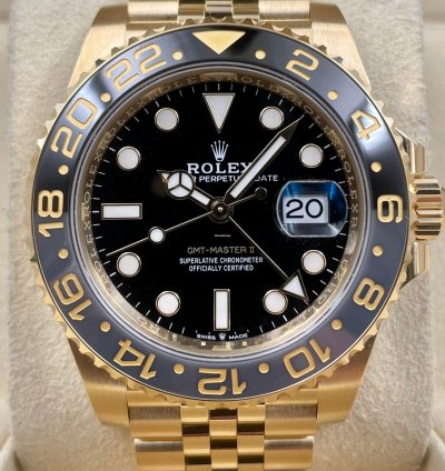 Rolex Gmt-master Ii 126718grnr Yellow Gold Jubilee Bracelet Unworn 2025