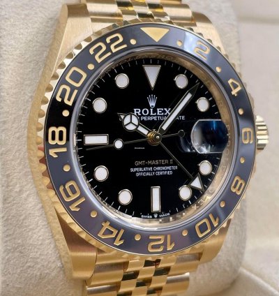 Rolex Gmt-master Ii 126718grnr Yellow Gold Jubilee Bracelet Unworn 2025